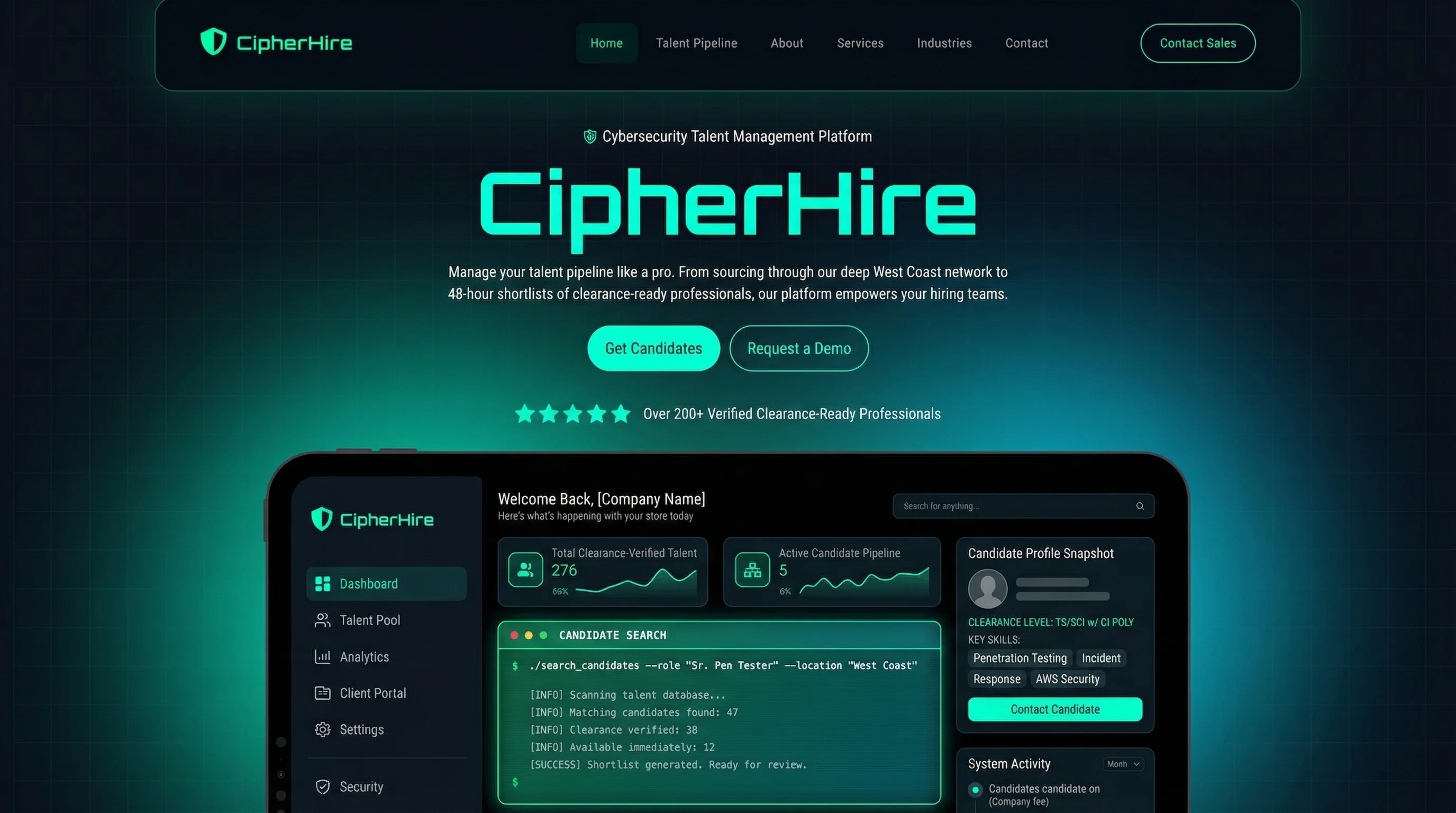 CipherHire showcase 1