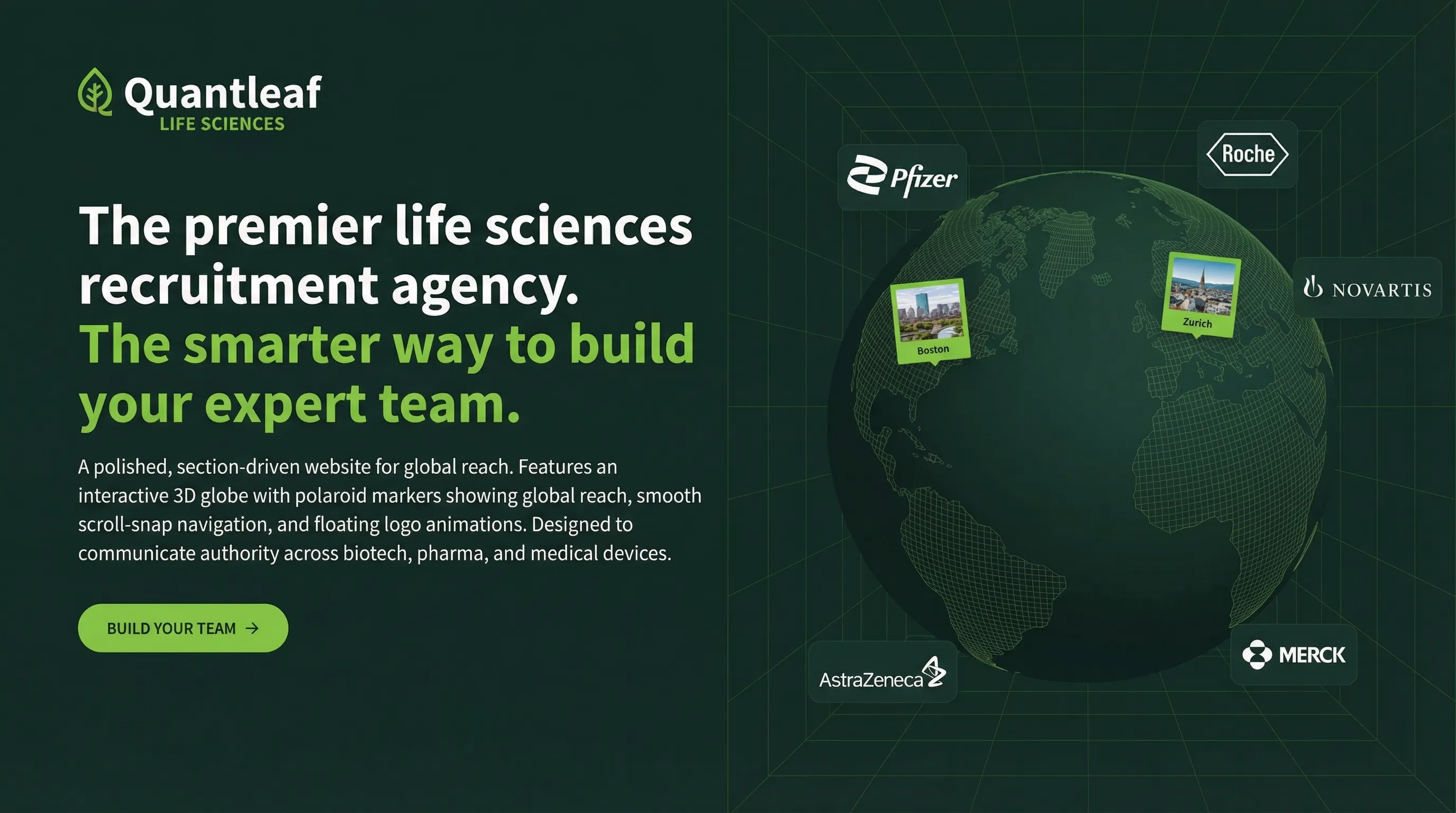 Quantaleaf Biotalent template preview